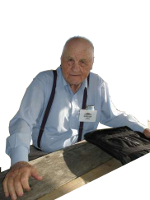 Gordon Sitting at Picnic Table